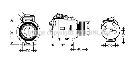 AVA QUALITY COOLING Компрессор, кондиционер BWK328